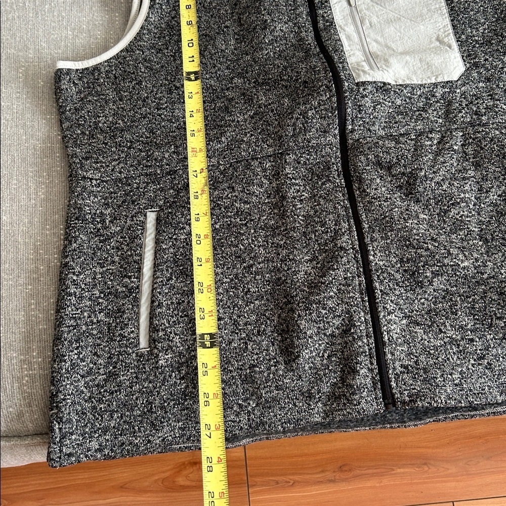Eddie Bauer Gray Knit Oversized Granola Vest XXL Outdoor Granpa - Picture 14 of 14